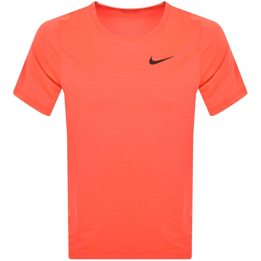 Nike Training Dri Fit Logo T Shirt Orange